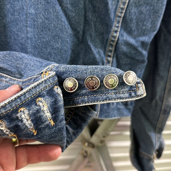 Boston proper women’s Denim Jean jacket size 10 - Picture 6 of 7